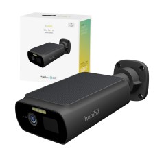 Hombli Solar Cam 2K Black - Ultimate Outdoor Security Camera with Solar Power & Exceptional Clarity